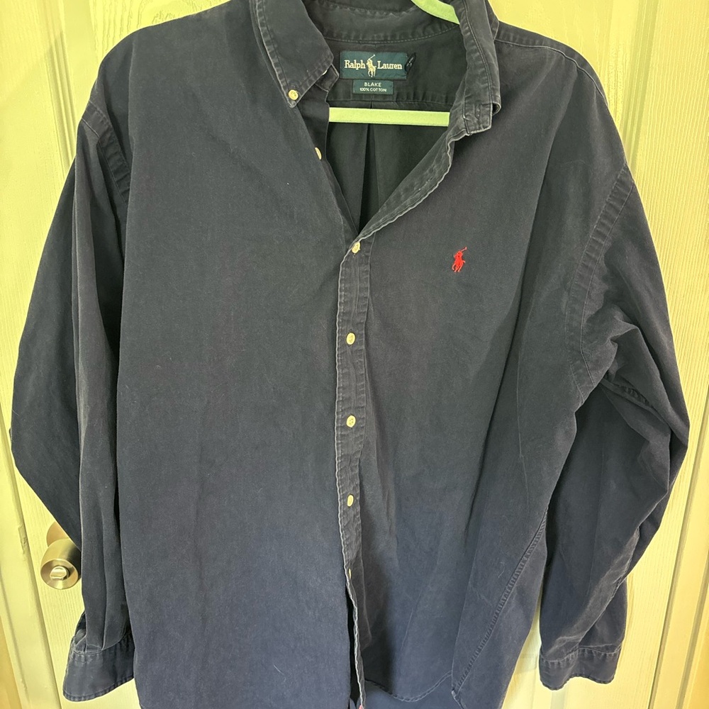 Ralph Lauren Blue Casual Button Down Shirt